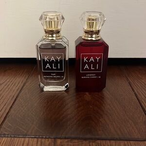 Kayali perfumes 10 ml bottles - love fest burning cherry and yum pistachio
